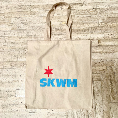 Silkworm : "SKWM OVER CHICAGO" Tote Bag