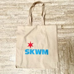Silkworm : "SKWM OVER CHICAGO" Tote Bag